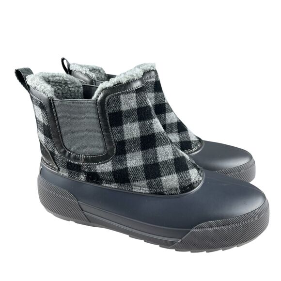 Easy Spirit Women's Icicles Ankle Booties 9M Gray Black Pull On Winter Boots - Picture 1 of 11